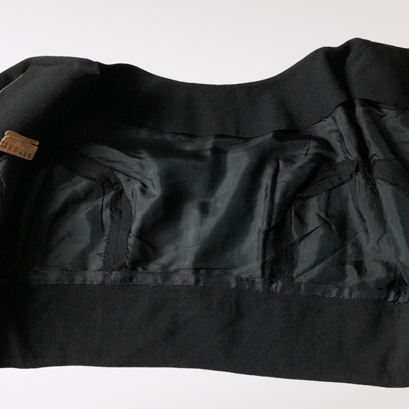 Lord & Taylor Vintage Cropped Black Blouse Structured – 70s Minimalist, Size S - Picture 10 of 15